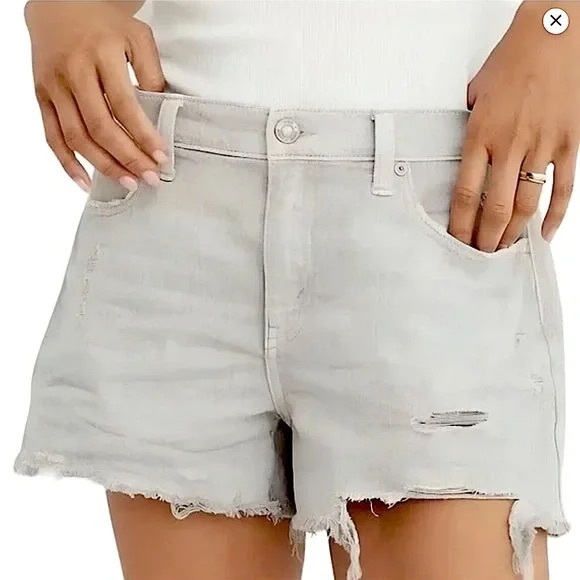 aerie Pants - Aerie Daydream Distressed Denim Shorts